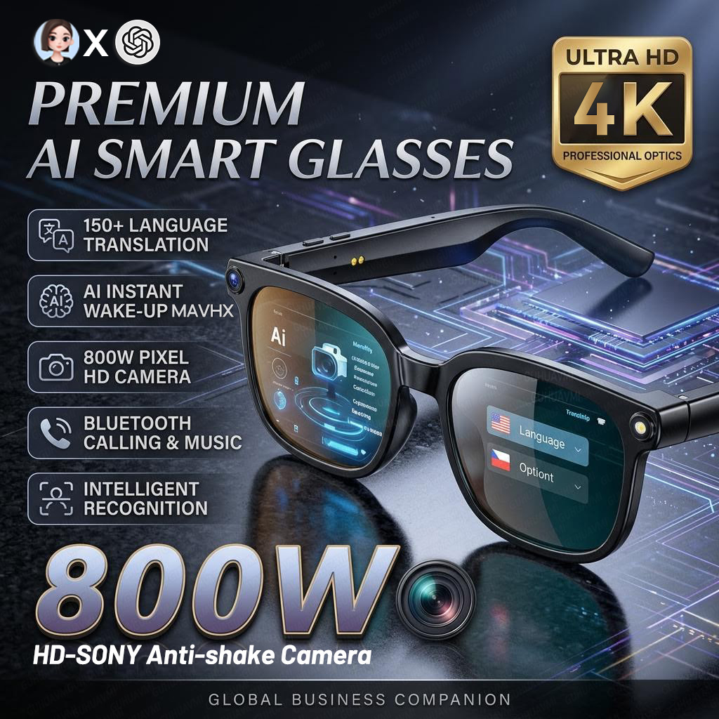 Photography Japanese - Occhiali Smart 4K 8MP 2026 da