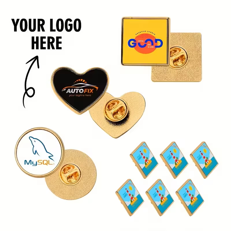 Photographic Memory - Badge aziendali personalizzati con foto/logo, spille